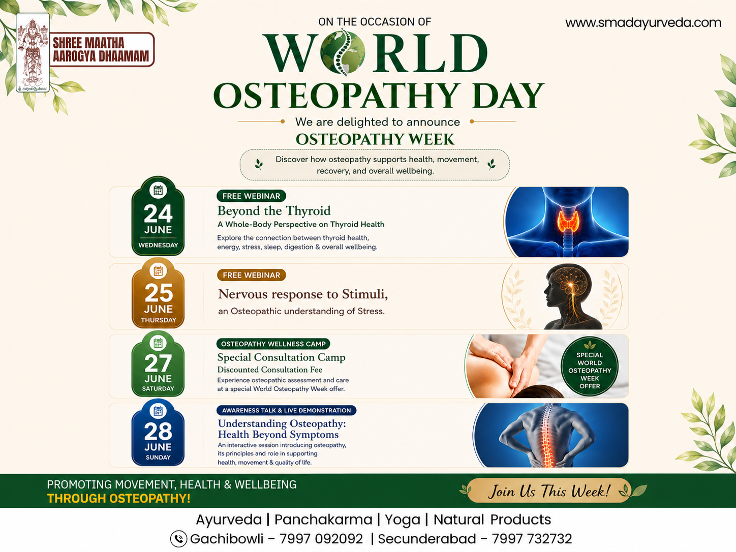 Osteopathy Week — World Osteopathy Day